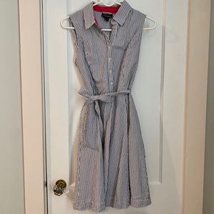 Cynthia Rowley blue seersucker dress